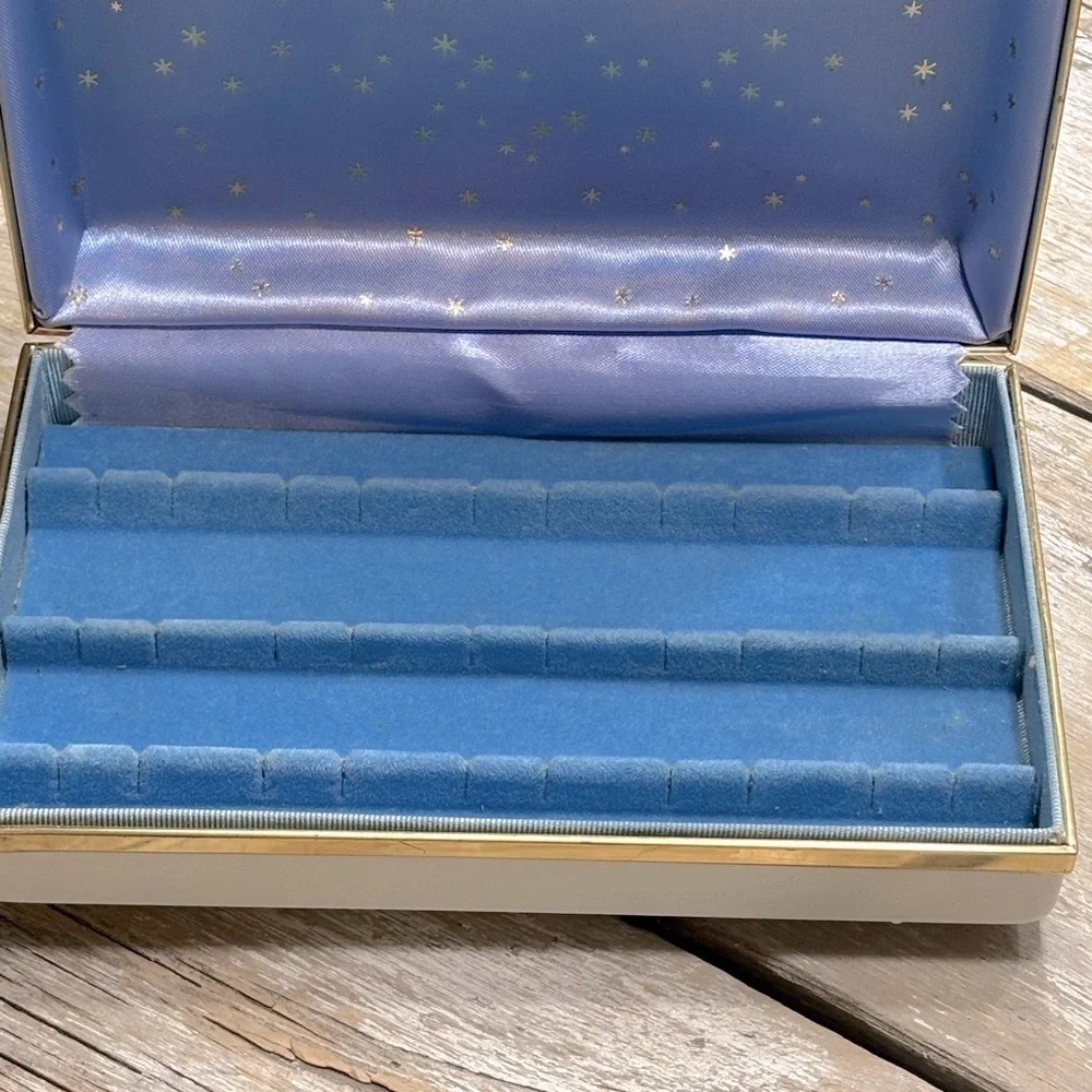 Vintage 1970s Abstract Jewelry Box. Abstract 7”x4.25” Retro | Mid Century